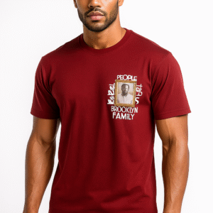Printed Cotton T-Shirts for MEN MAROON