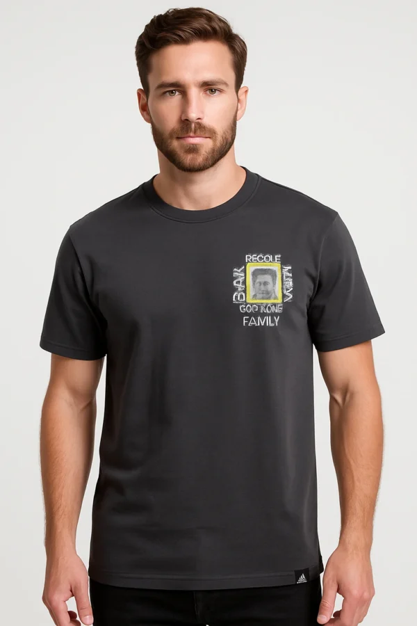 Printed Cotton T-Shirts for Men GREY